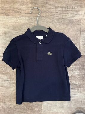 Lacoste Kids Navy Polo size 4